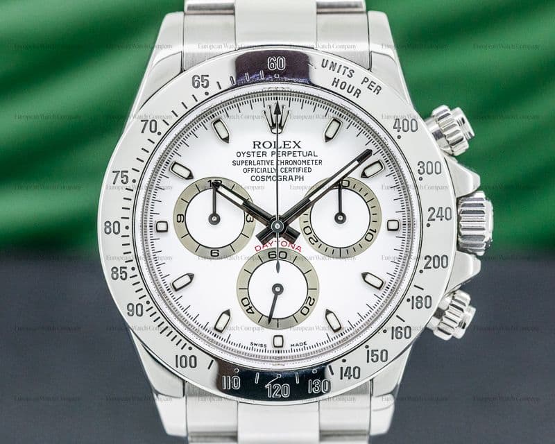 Rolex Daytona 116520 White Dial SS 