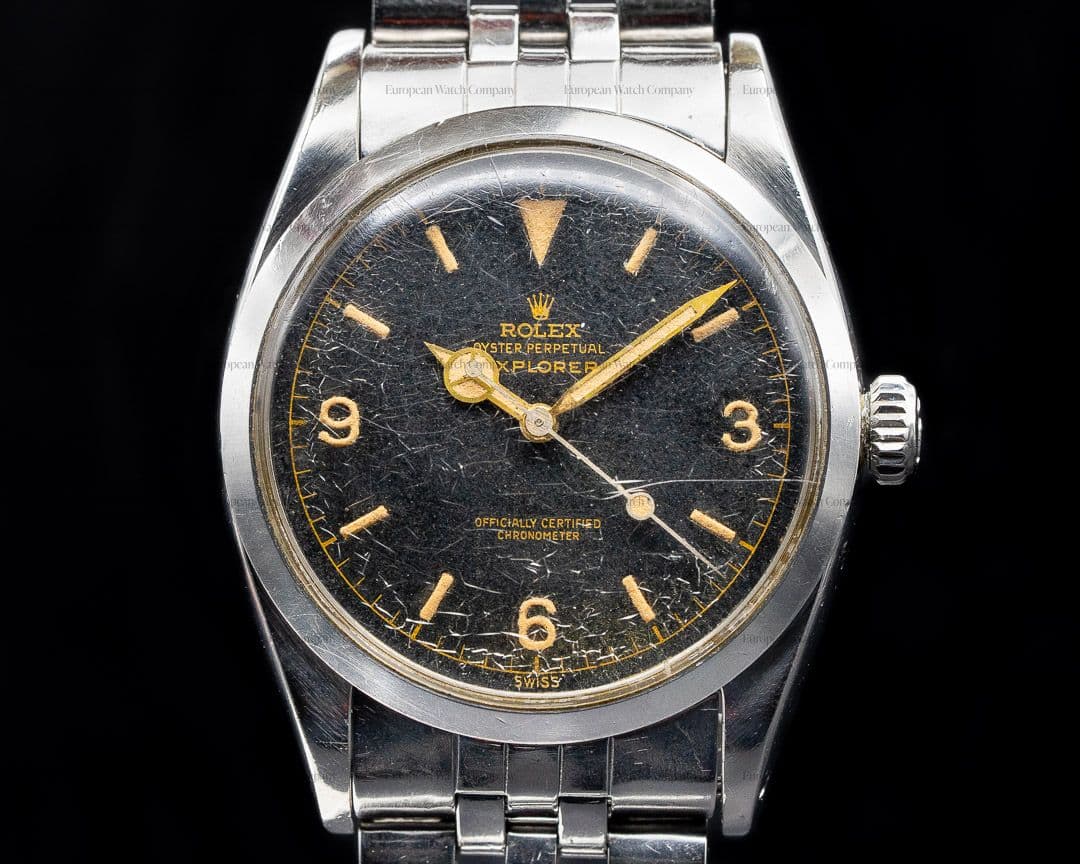 Rolex Vintage Explorer I 6610 Gilt "Chapter Ring" Dial ORIGINAL OWNER