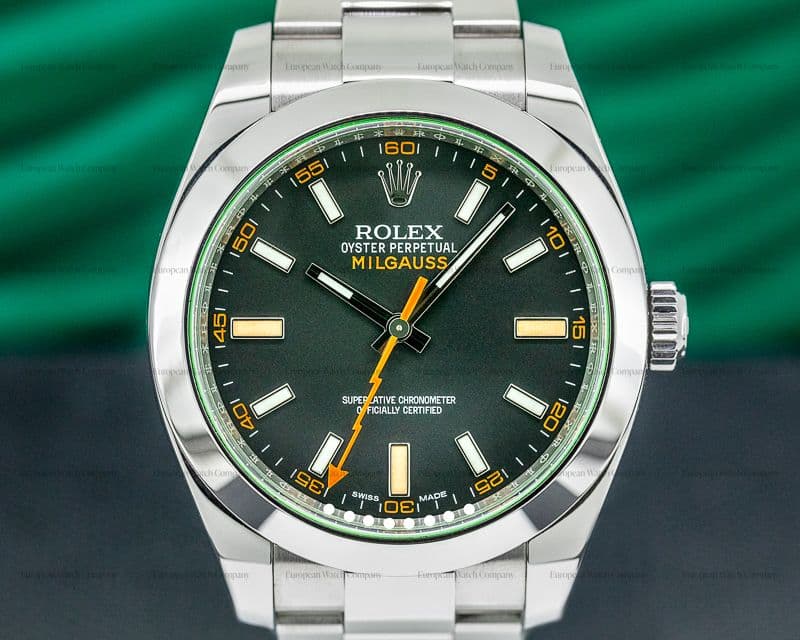 Rolex Milgauss 116400GV Green Crystal Edition