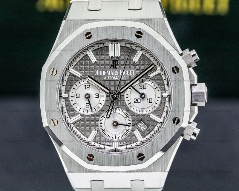 Audemars Piguet Royal Oak Chronograph Ruthenium Dial SS 38MM 