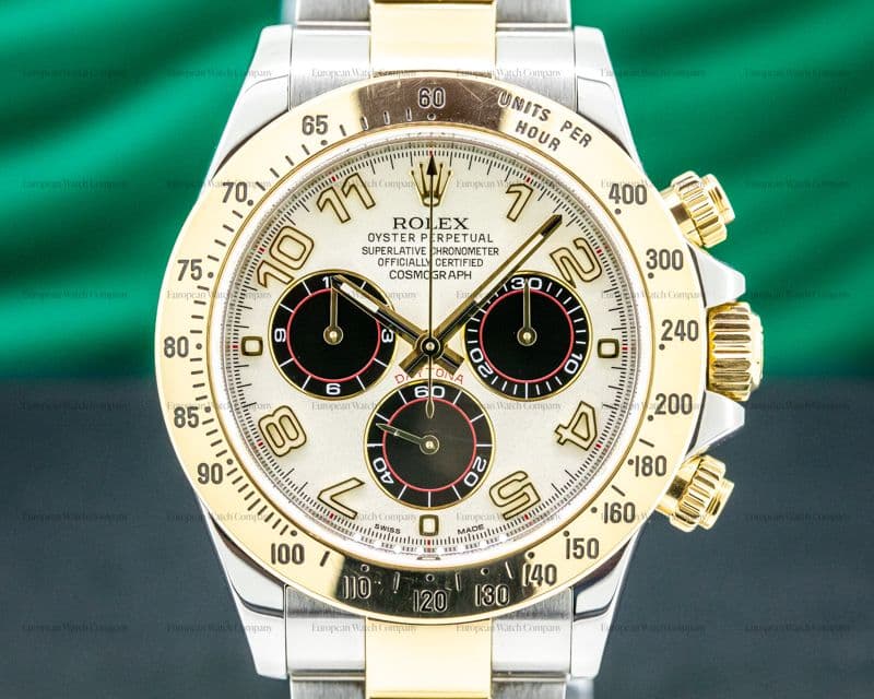 Rolex Daytona White "PANDA" Dial 18K Yellow Gold / SS FULL SET