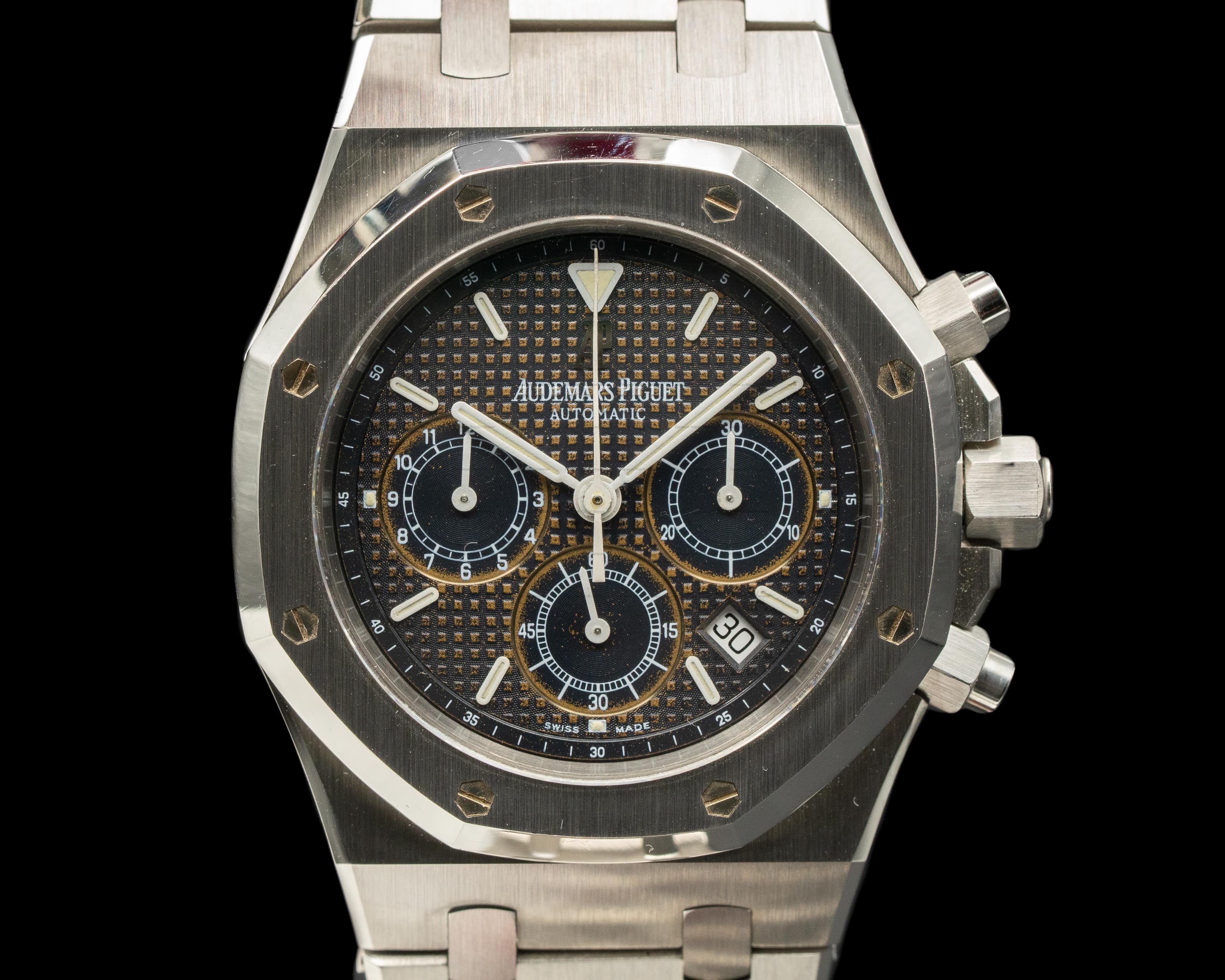 Audemars Piguet Royal Oak Chronograph Blue Dial SS TROPICAL SHARP 