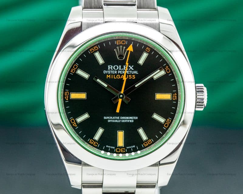Rolex Milgauss 116400GV Green Crystal Edition