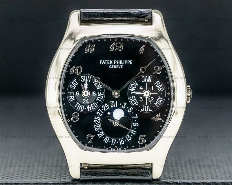 Patek Philippe Perpetual Calendar 5041 Tonneau 18K White Gold RARE