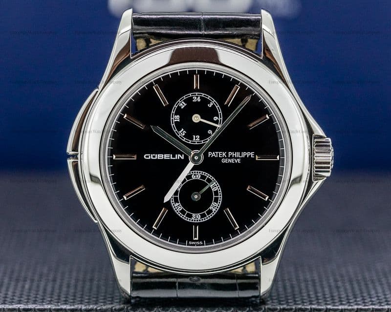 Patek Philippe Travel Time Manual Black Dial Platinum GUBELIN Limited Edition RARE