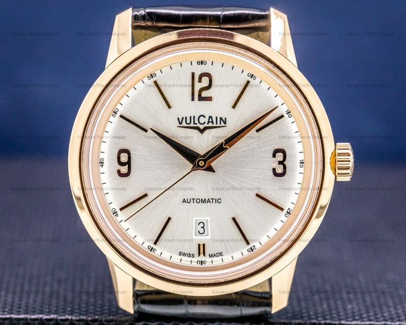 Vulcain 50's President Rose Gold Silver Dial  42MM 