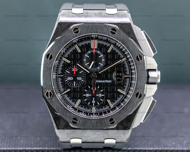 Audemars Piguet 26400AU Royal Oak Offshore Carbon Fiber Ceramic Bezel Titanium / Rubber