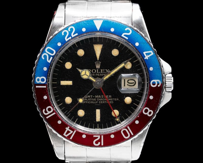 Rolex Vintage GMT Master Gilt Underline Pepsi Bezel c. 1964