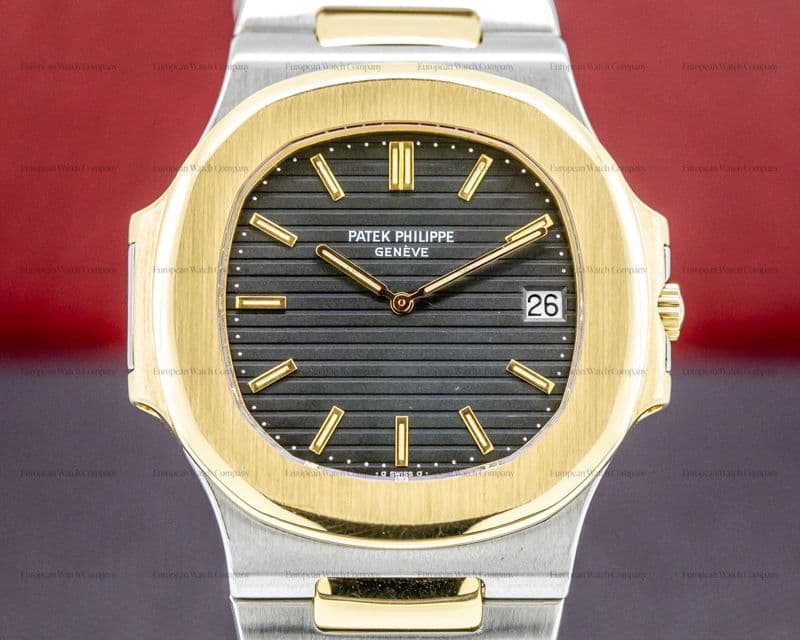 Patek Philippe Nautilus Jumbo 3700 2 Tone SS / 18k FULL SET WOW 