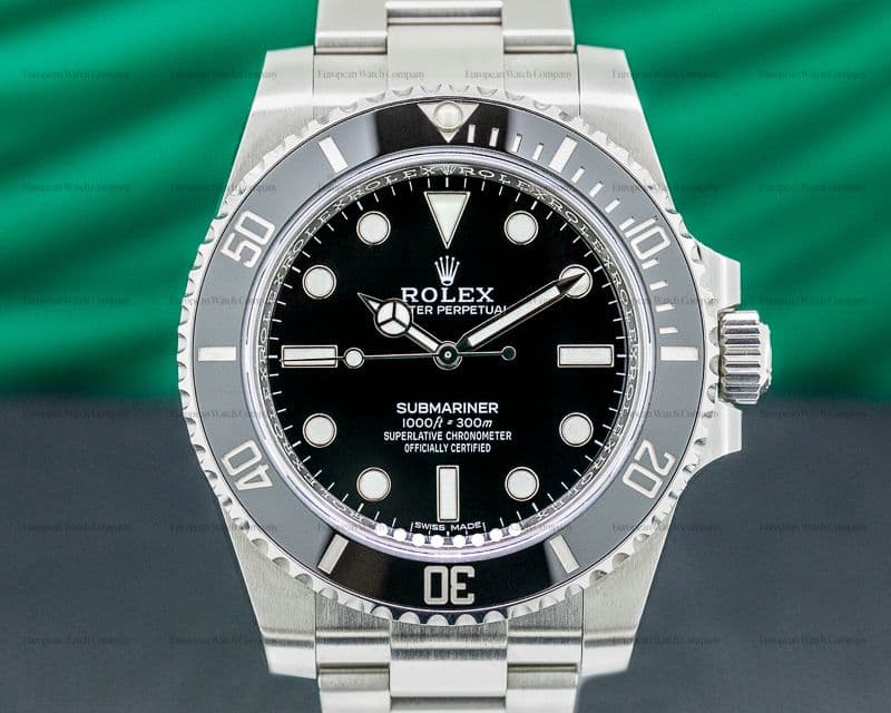 Rolex Submariner 114060 No Date Ceramic Bezel SS 2019