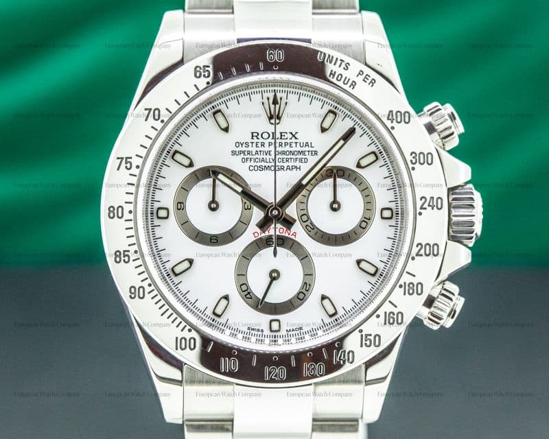 Rolex Daytona 116520 White Dial SS FULL SET 2015