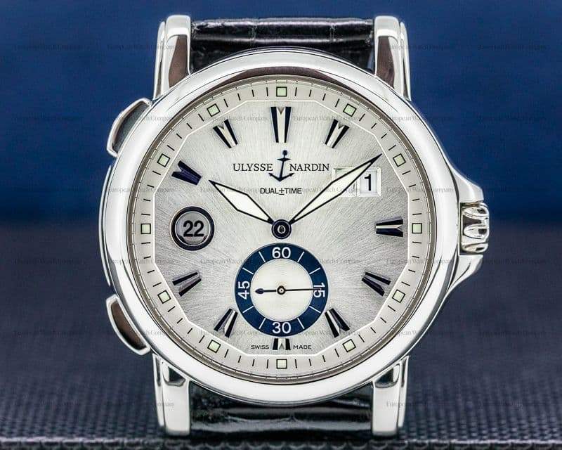 Ulysse Nardin Dual Time SS 42MM Silver Dial