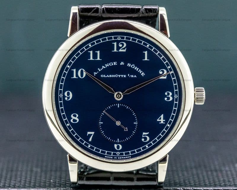 A. Lange and Sohne 1815 206.027 Blue Dial 18k White Gold 36MM