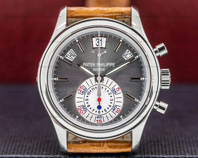 Patek Philippe Annual Calendar 5960P Chronograph Platinum Grey Dial FULL SET 
