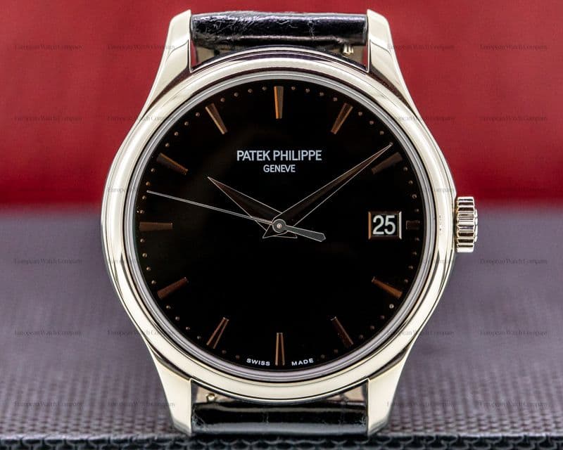 Patek Philippe Calatrava 5227G Automatic 18K White Gold Black Dial 