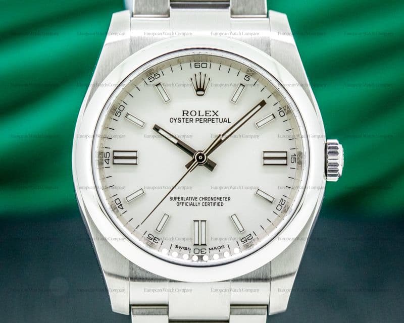 Rolex Oyster Perpetual 116000 SS White Dial 