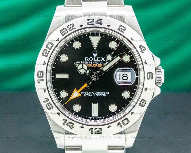 Rolex Explorer II Black Dial SS / FULL SET 