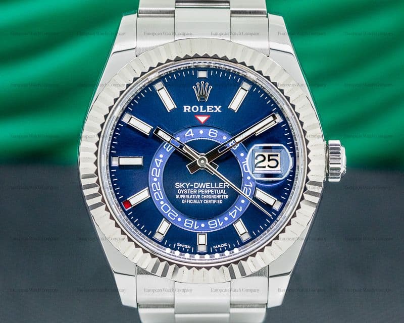 Rolex Sky Dweller 326934 Steel Blue SS / Bracelet 