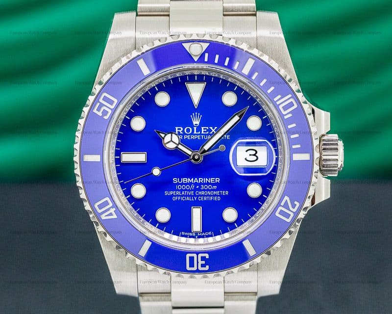 Rolex Submariner Date 116619LB 18K White Gold Blue Dial DISCONTINUED 2019