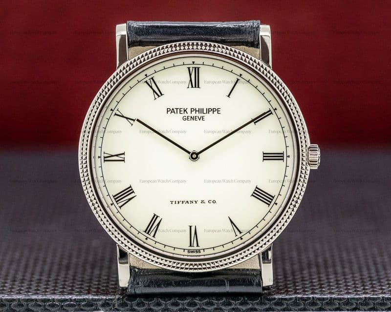 Patek Philippe Calatrava 3520 18K White Gold Manual Wind "Tiffany & Co"