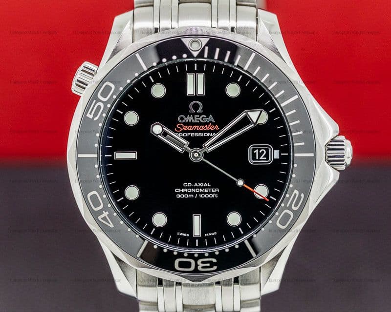Omega Seamaster Professional Black Dial Co-Axial SS / SS 