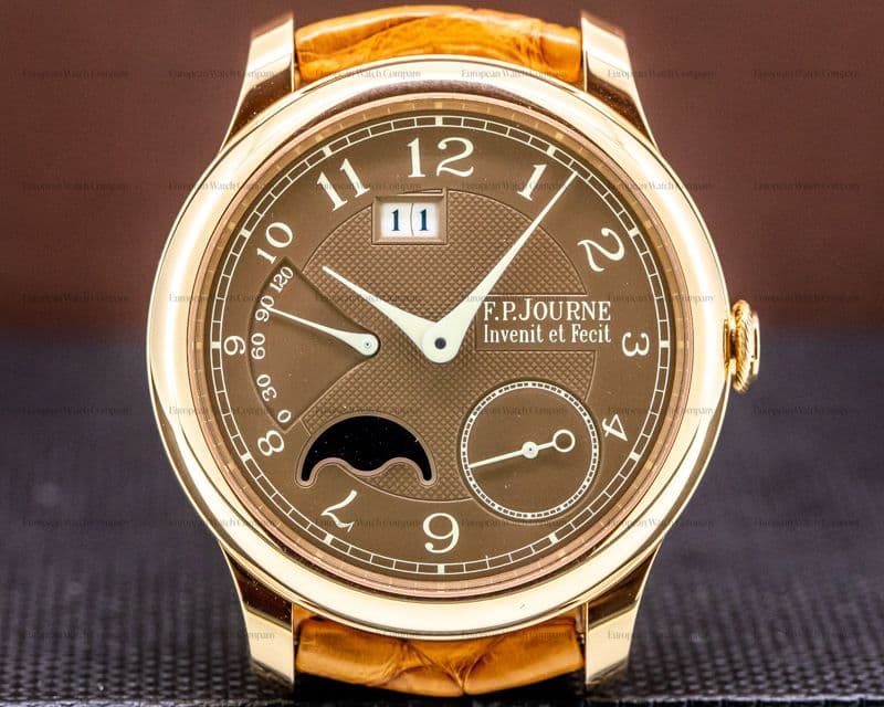 F. P. Journe Octa Automatique Lune 18k Rose Gold HAVANA DIAL 