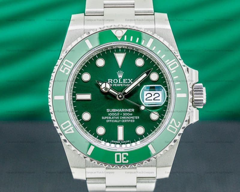 Rolex Submariner "Hulk" Green Ceramic Bezel Green Dial SS UNWORN 2020