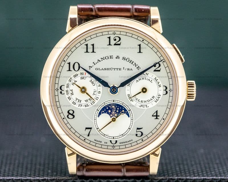 A. Lange and Sohne 1815 Annual Calendar 238.032 18k Rose Gold FULL SET
