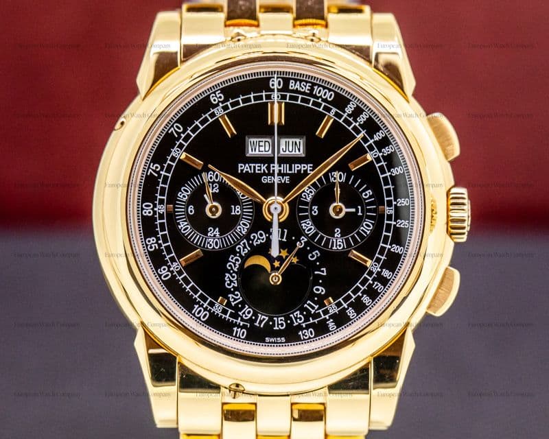 Patek Philippe 5970/1R UNIQUE PIECE Rose Gold Black Dial / Rose Bracelet WOW