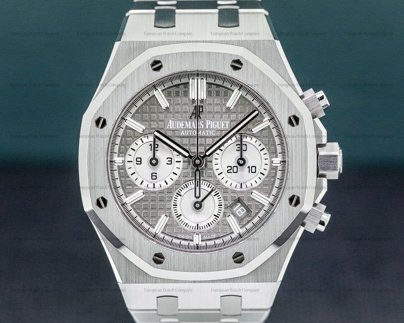 Audemars Piguet Royal Oak Chronograph Ruthenium Dial SS 38MM UNWORN