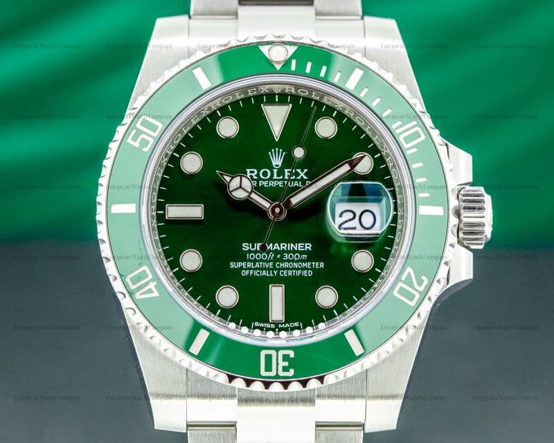 Rolex Submariner "Hulk" Green Ceramic Bezel Green Dial SS UNWORN 2020