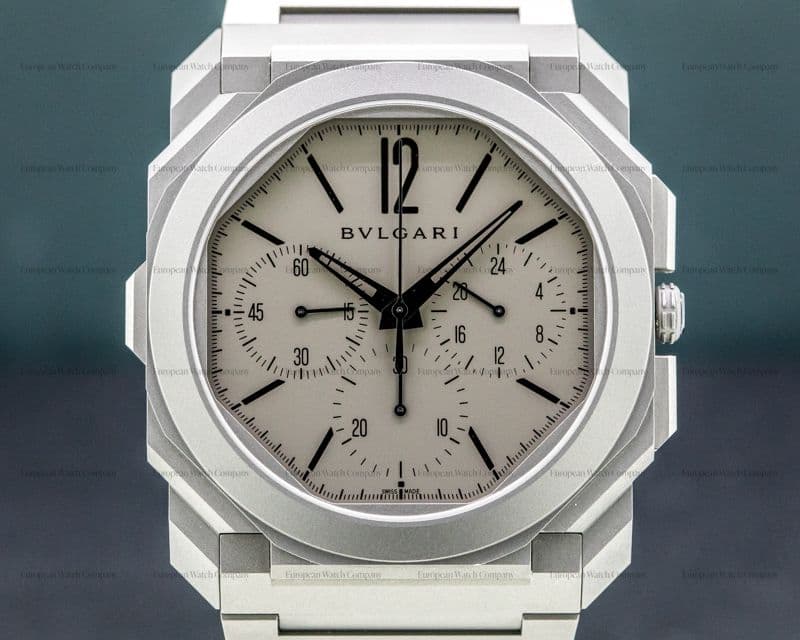 Bulgari Octo Finissimo Chronograph GMT Titanium Grey / Black 42MM
