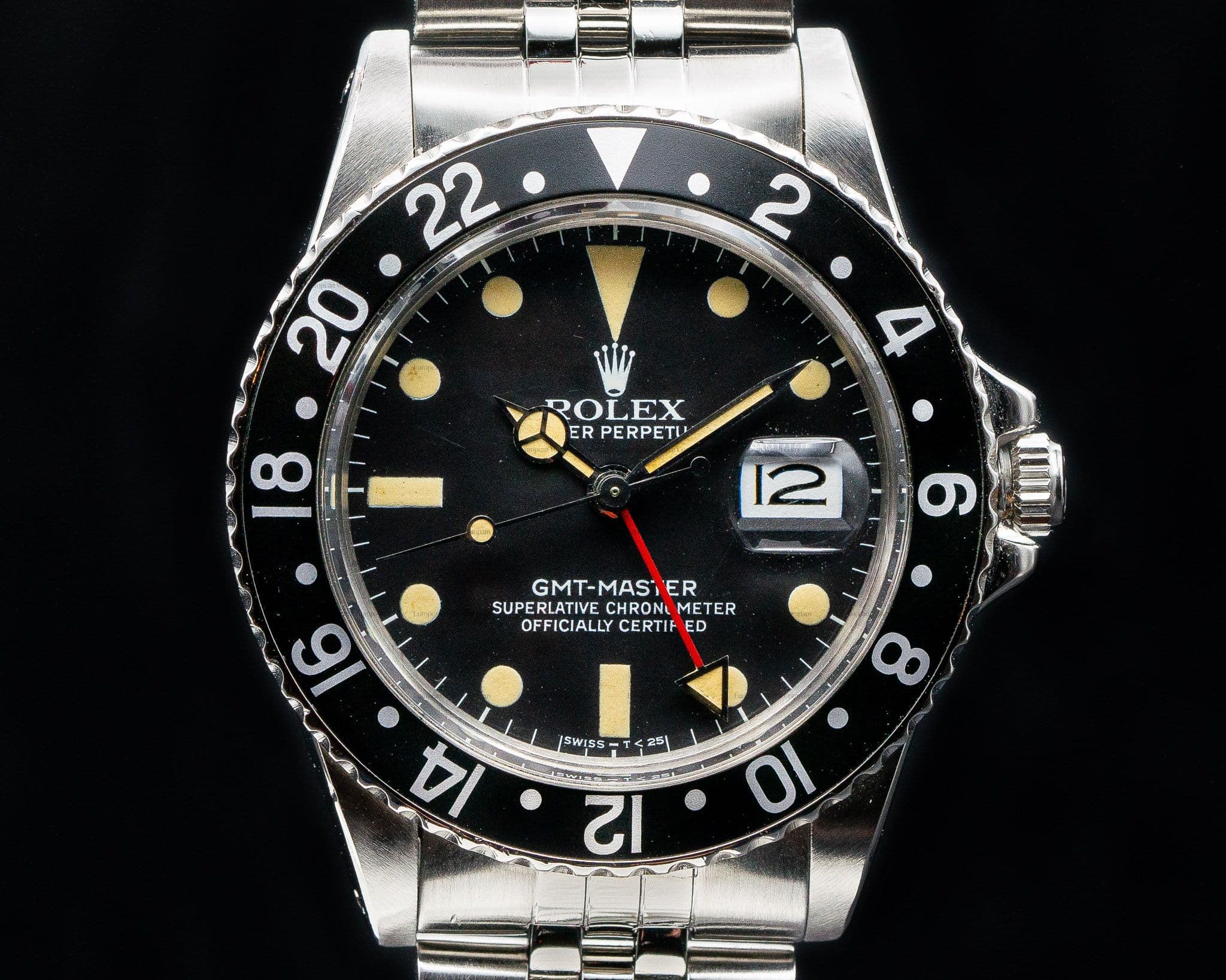 Rolex GMT Master Transitional Matte Dial / Jubilee Circa 1982 