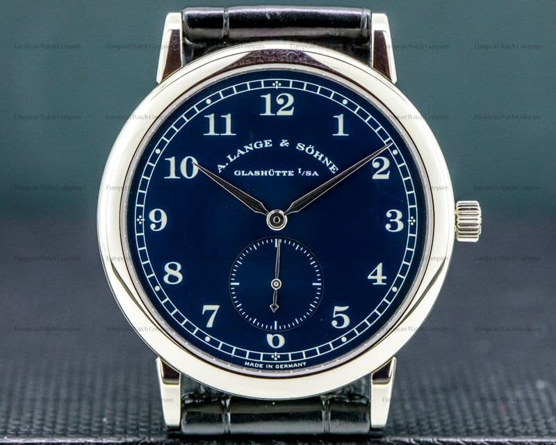 A. Lange and Sohne 1815 206.027 Blue Dial 18k White Gold 36MM