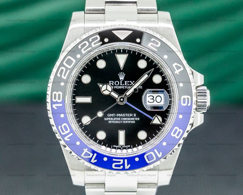Rolex GMT Master II 116710 Ceramic Black & Blue "Batman" SS 