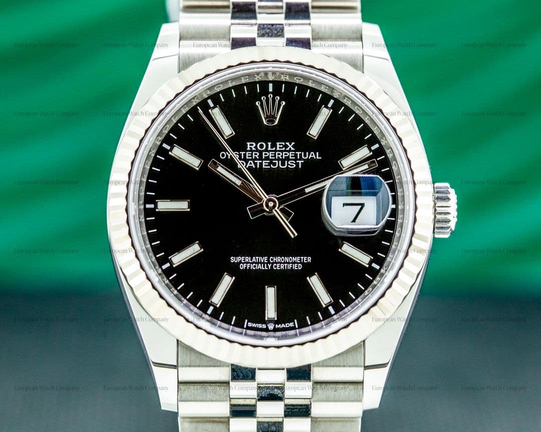 Rolex Datejust Black Stick Dial / Jubilee Bracelet 2020 