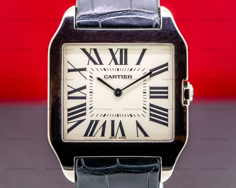 Cartier Santos Dumont White Gold Manual Wind 