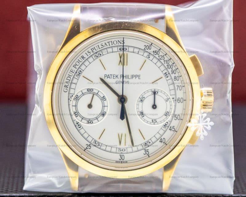 Patek Philippe Chronograph 18K Yellow Gold Pulsation Dial SEALED UNWORN