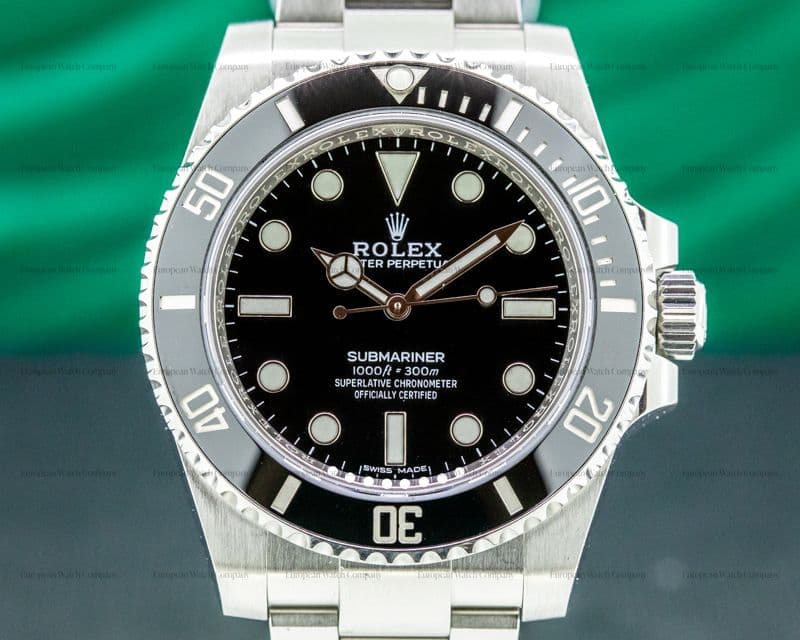 Rolex Submariner 114060 No Date Ceramic Bezel SS 2020