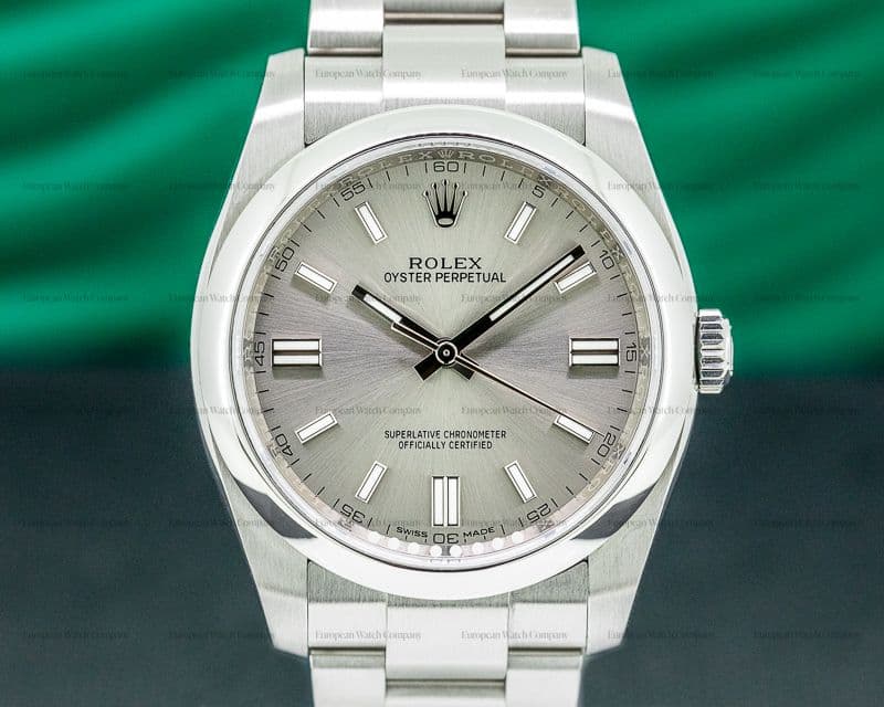 Rolex Oyster Perpetual 116000 SS Rhodium Dial 