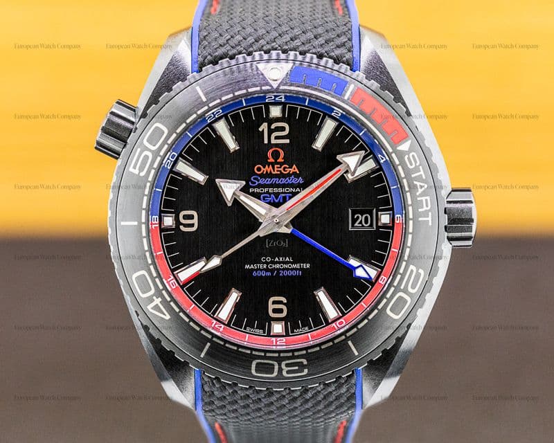 Omega Seamaster Planet Ocean ETNZ Deep Black GMT 600M Co-Axial Ceramic