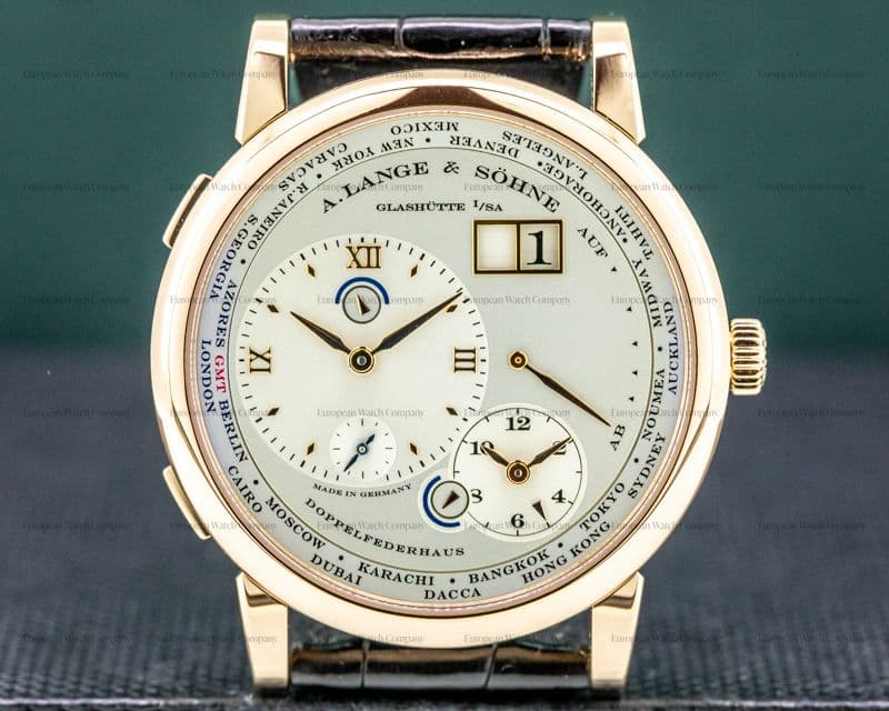 A. Lange and Sohne Lange 1 116.032 Time Zone 18K Rose Gold 