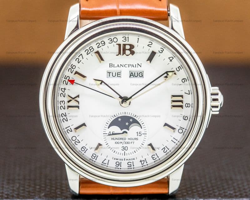 Blancpain Triple Date Moon White Dial Steel 