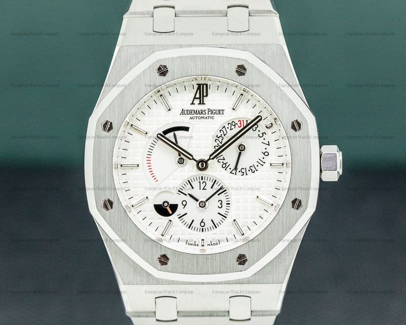 Audemars Piguet Royal Oak Dual Time SS White Dial