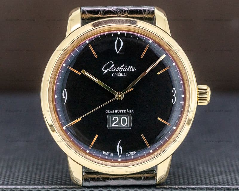 Glashutte Original Senator Sixties Panorama Date SS Black Rose Gold