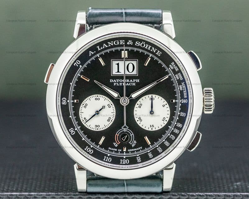 A. Lange and Sohne Datograph 405.035 Up / Down Platinum Deployant FULL SET