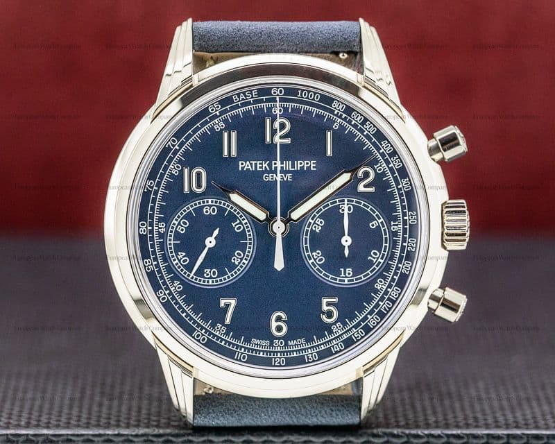 Patek Philippe Chronograph 5172G 18K White Gold Blue Dial UNWORN
