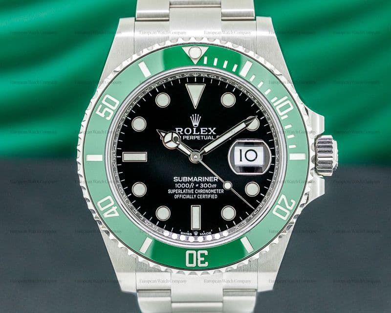 Rolex Submariner Date 126610LV Kermit GREEN Ceramic Bezel 41MM UNWORN