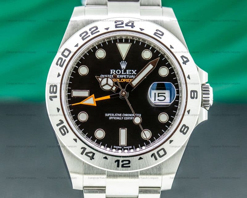 Rolex Explorer II Black Dial SS / FULL SET 2018