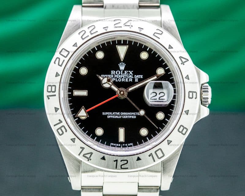 Rolex Explorer II 16570 Black Dial COMPLETE
